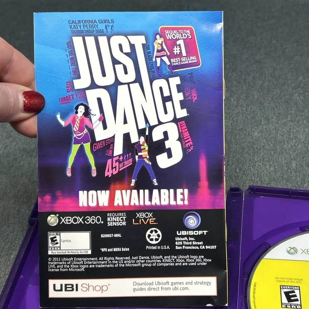 2011 Just Dance Kids 2 Xbox 360 Kinect Game CIB Complete Kids Dance Party READ